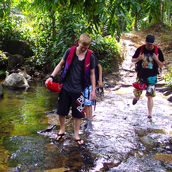 Trekking in Sinharaja Rain Forest